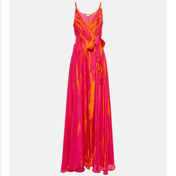 Anna Kosturova Silk Wrap Maxi Dress - Picture 2 of 4